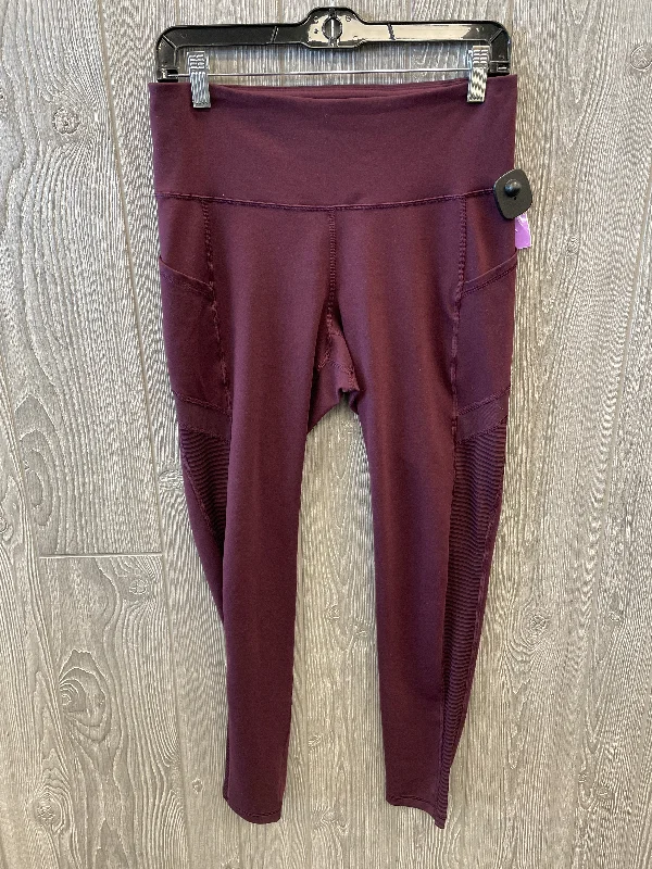 Stylish Comfort Athletic Leggings By Old Navy In Purple, Size: L