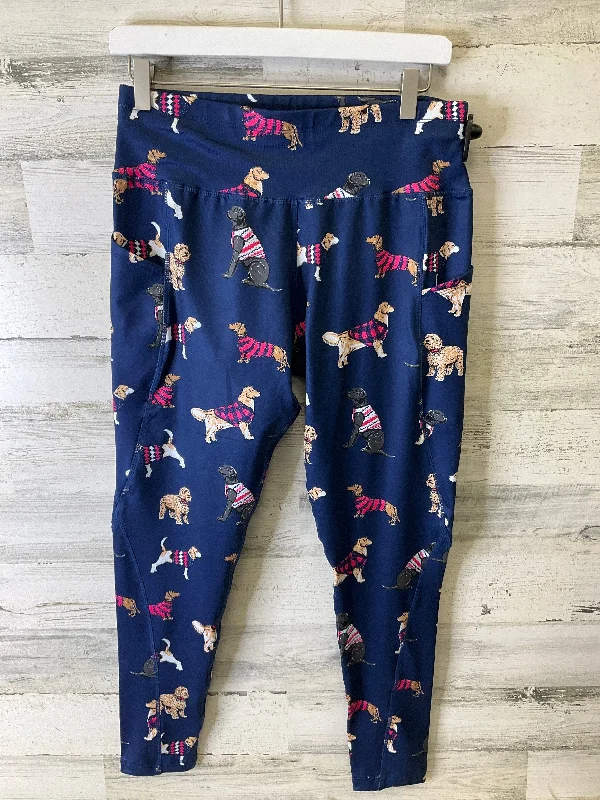 New Products Athletic Leggings By Simply Southern In Navy, Size: Xxl