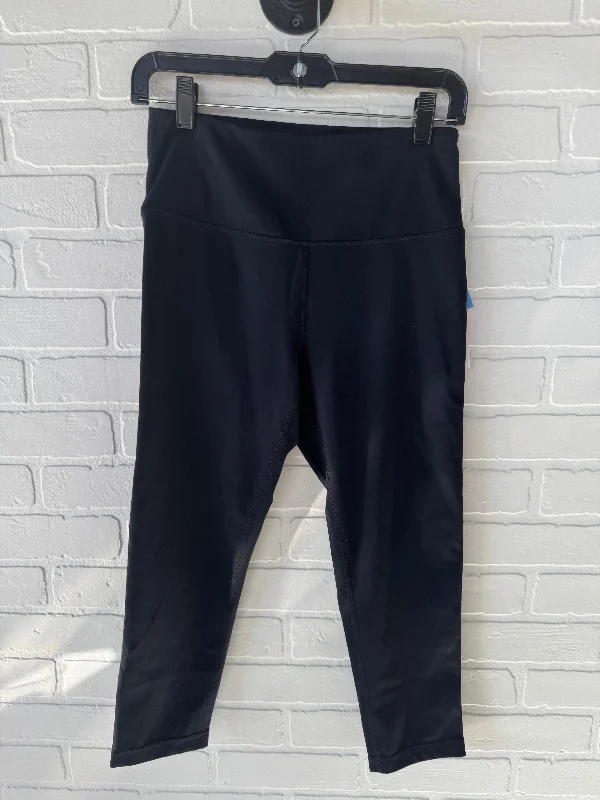 Retro Design Athletic Leggings By Zella In Black, Size: 8