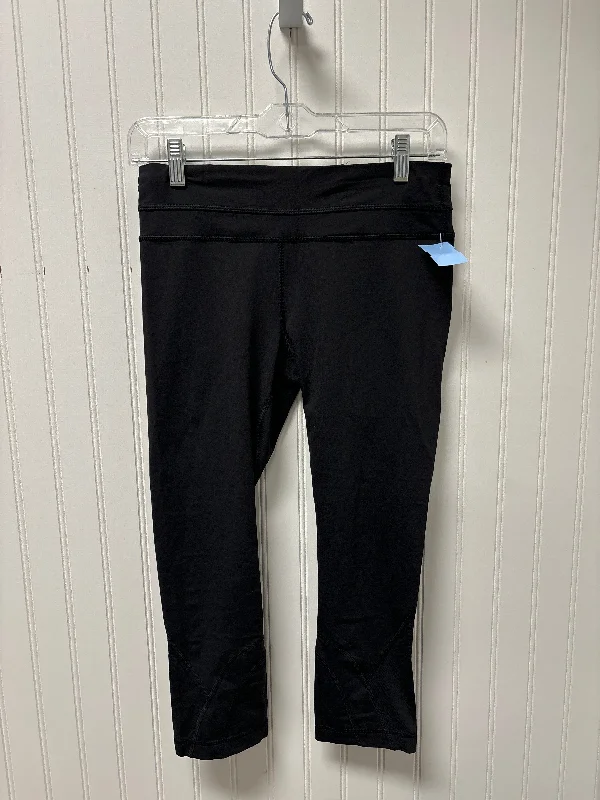 Lazy Home Athletic Leggings Capris By Lululemon In Black, Size: S