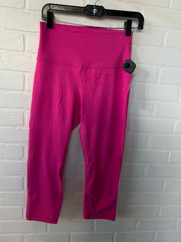 Girl Style Athletic Leggings Capris By Lululemon In Pink, Size: 8