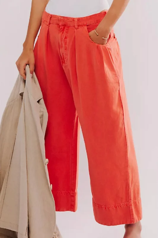 Free People: Sweet Talk Chino in Red Mango