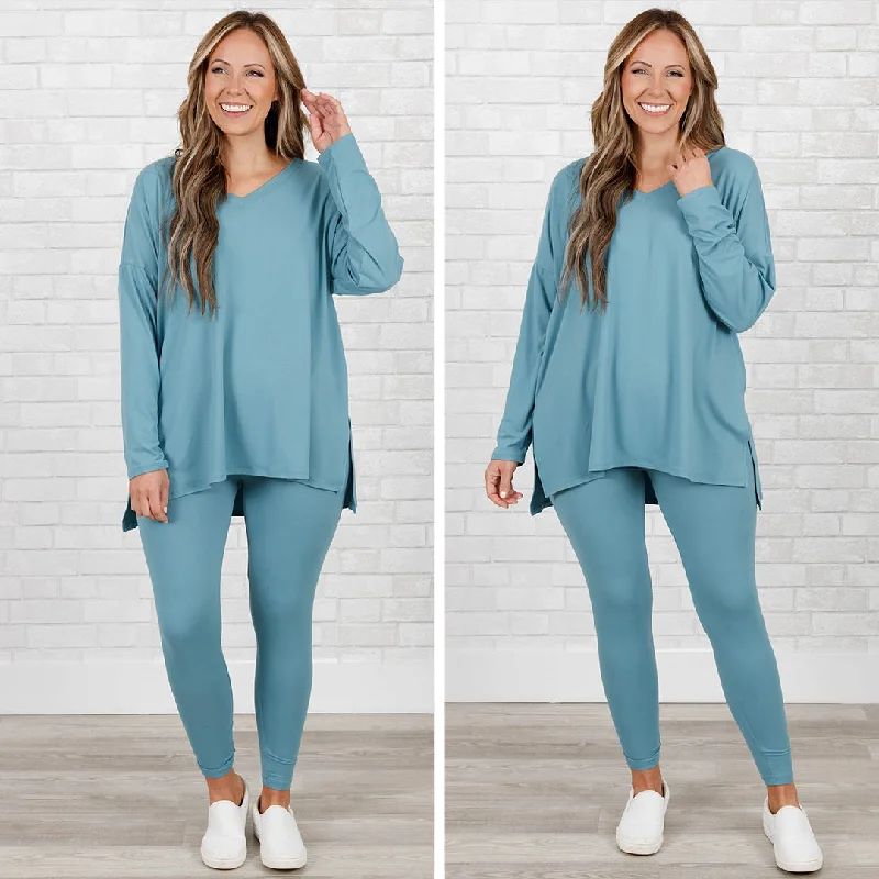 Luxury Style Happiness Because Of You Set, Dusty Teal