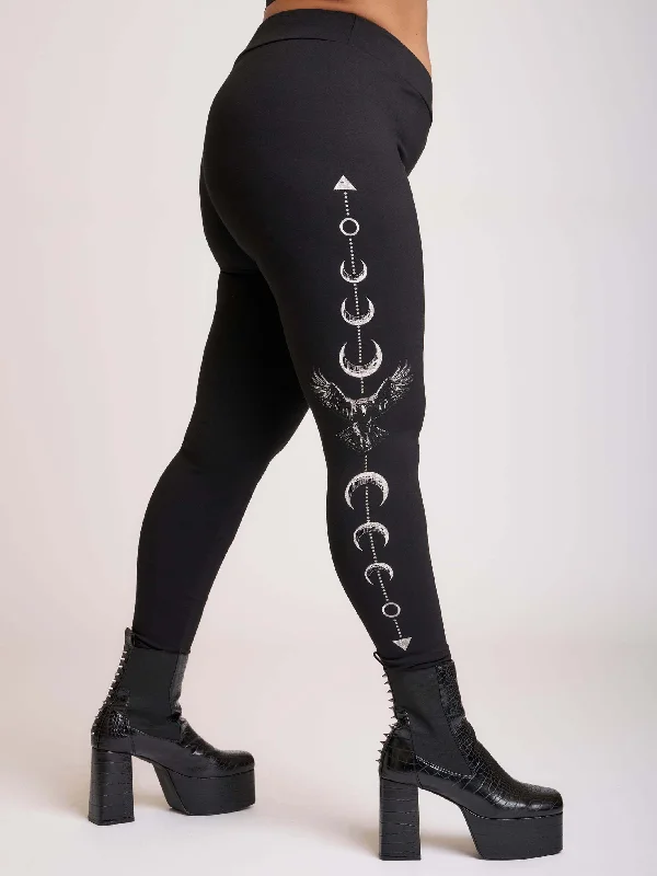 Raven Moon Phase Legging