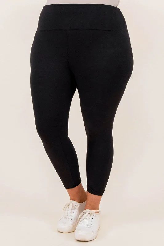 Elegant And Charming The Perfect Capri Fit Leggings, Black