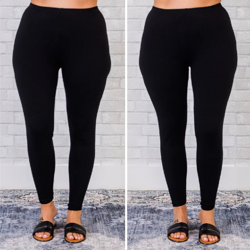 Comfortable And Cold-proof To Be True Leggings, Black