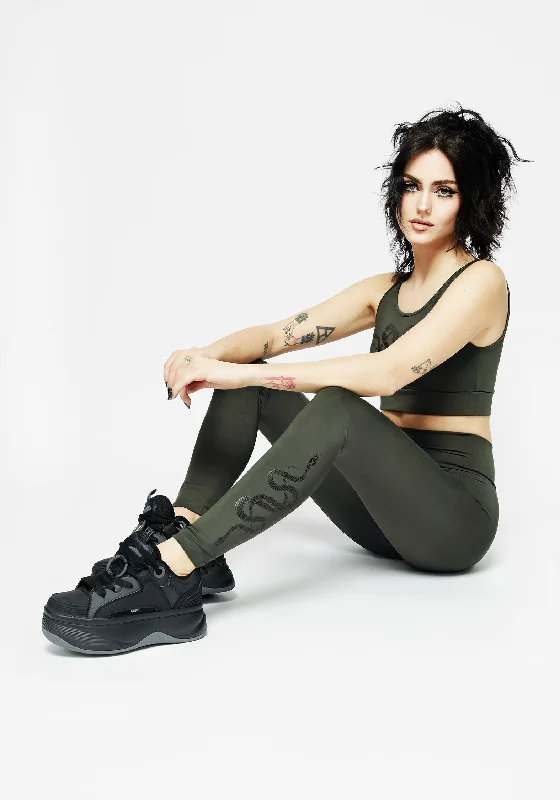 Celebrity Picks Venin Snake Athleisure Leggings