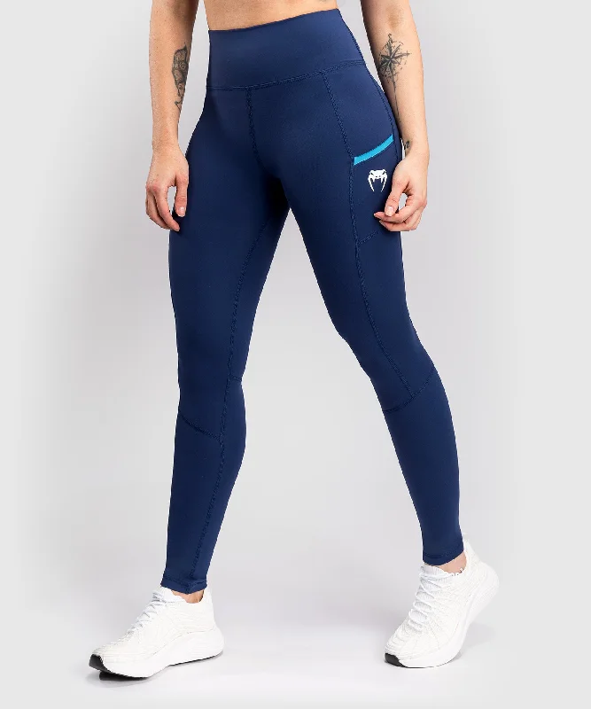 Retro Fashion Venum X Top Rank Original Women's Full-Length Leggings - Navy Blue