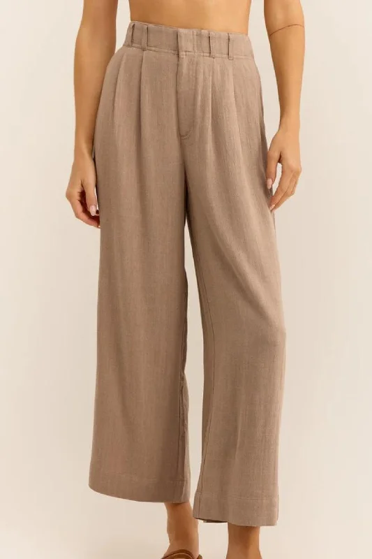 Z Supply: Farah Pant in Iced Coffee