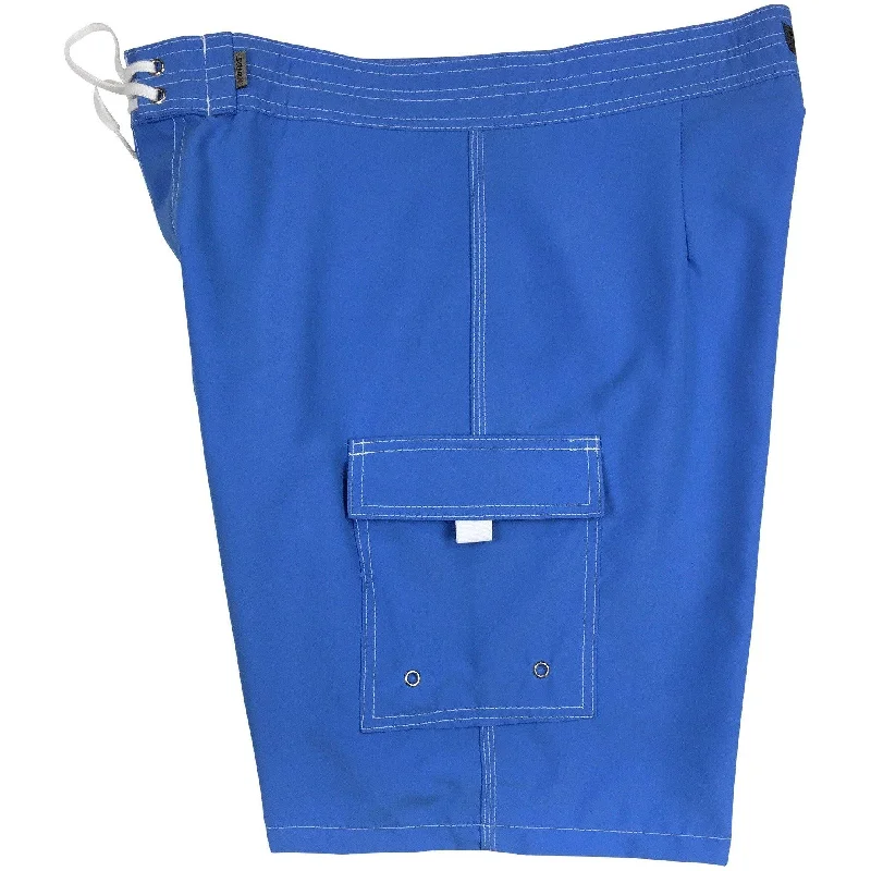 Advanced Customization "A Solid Color" Mens Board Shorts - 19.5" Outseam / 7" Inseam (Baby Blue) Advanced Customization "A Solid Color" Mens Board Shorts - 19.5" Outseam / 7" Inseam (Baby Blue)