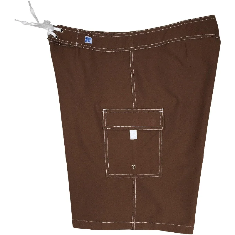 Fashion Style "A Solid Color" BEST SELLING Women's Board Shorts - Regular Rise / 10.5" Inseam (Cinnamon) Fashion Style "A Solid Color" BEST SELLING Women's Board Shorts - Regular Rise / 10.5" Inseam (Cinnamon)