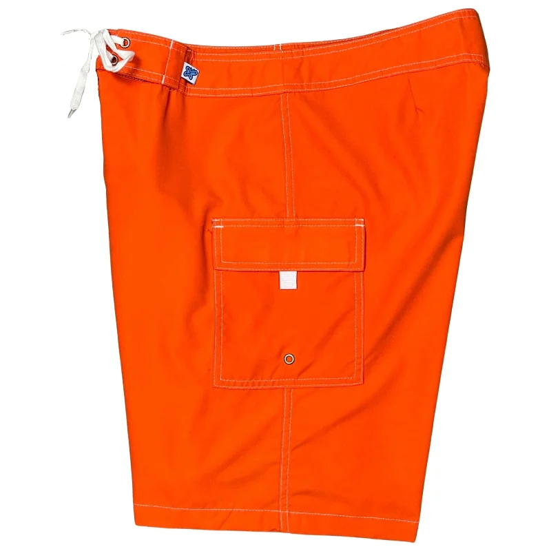 Elegant Classic "A Solid Color" Women's Board Shorts - Regular Rise / 10.5" Inseam (Orange) Elegant Classic "A Solid Color" Women's Board Shorts - Regular Rise / 10.5" Inseam (Orange)