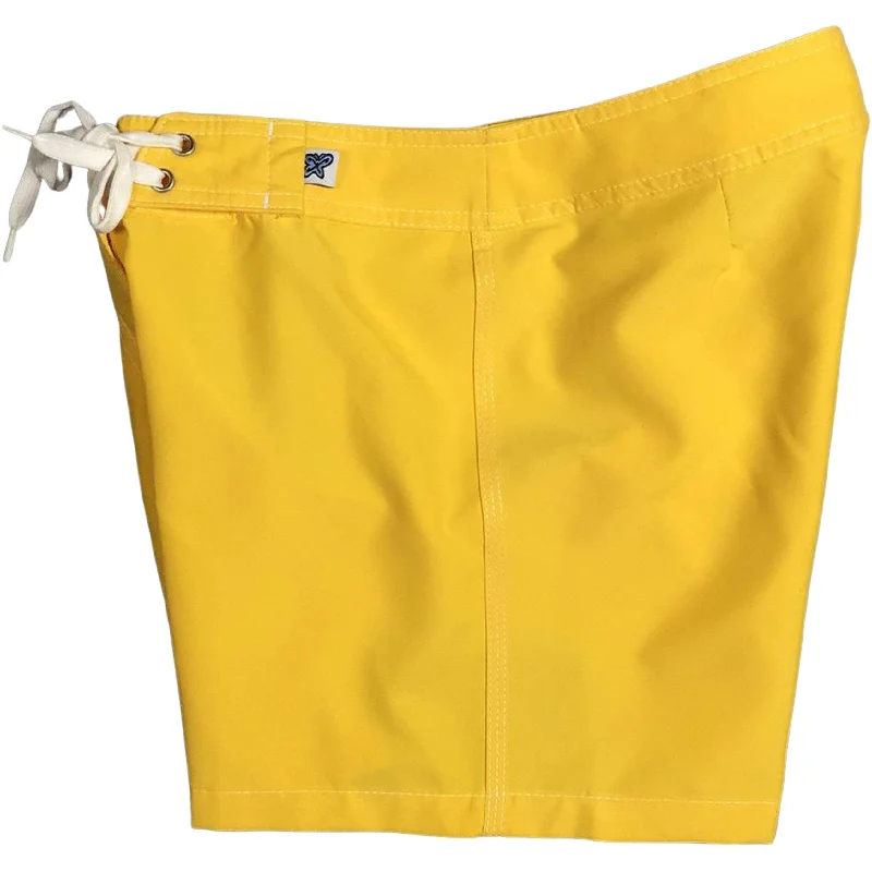 Personality Publicity "A Solid Color" Women's (Swim) Board Shorts - Regular Rise / 5" Inseam (Mango) Personality Publicity "A Solid Color" Women's (Swim) Board Shorts - Regular Rise / 5" Inseam (Mango)