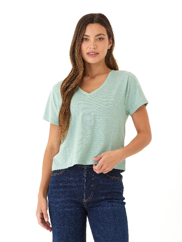 Printed Patterns Ada Triblend V-Neck Tee