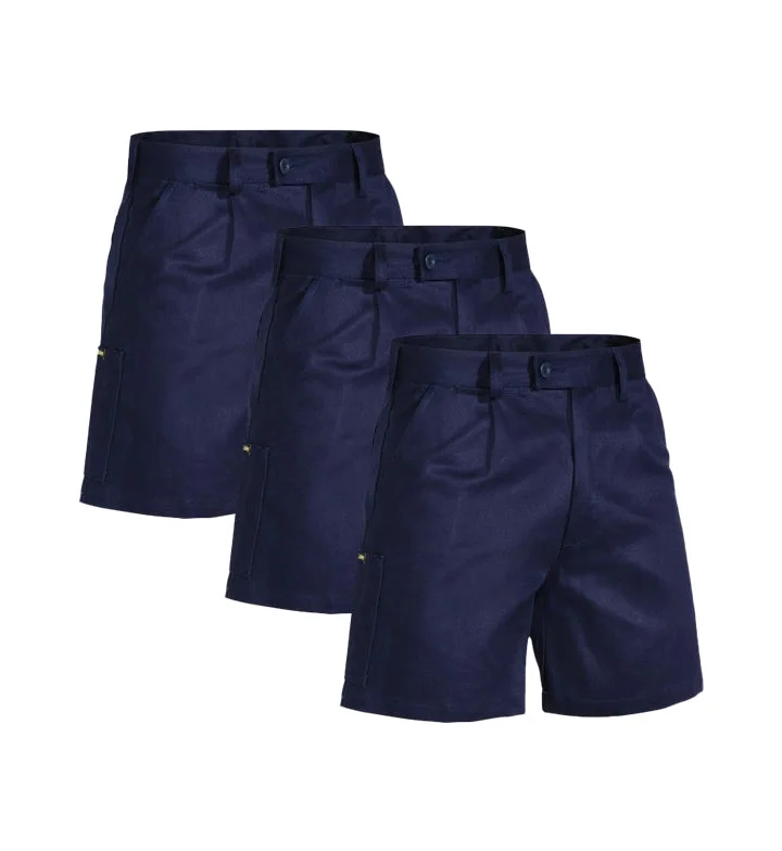 Fashionable Items Bisley Original Drill Mens Work Short BSH1007-1 (Pack of 3)