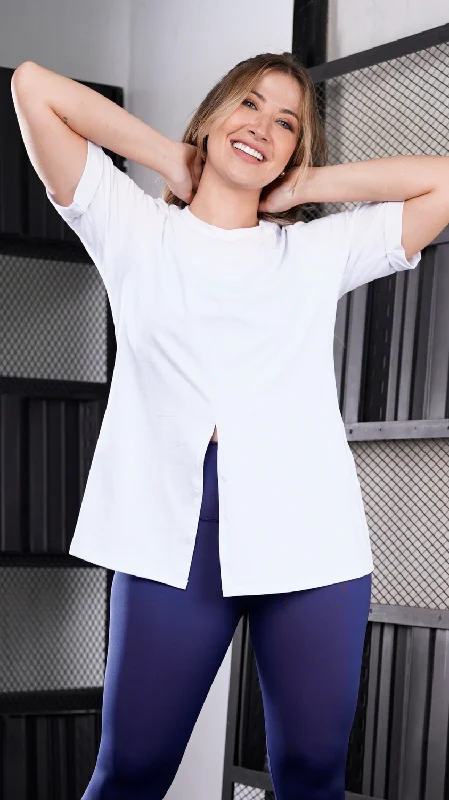 Spiritual Vitality BJX White Cotton T-shirt short sleeves Ref 6560
