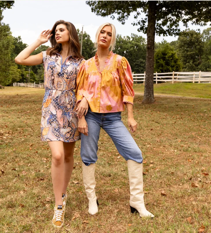 High-end Design Blake Top - Secret Garden