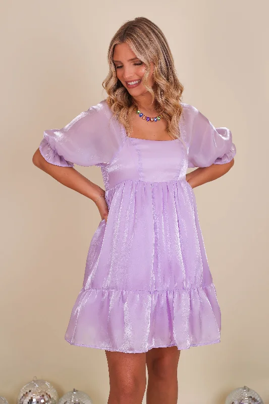 RESTOCK: Blushing Heart Dress-Lilac