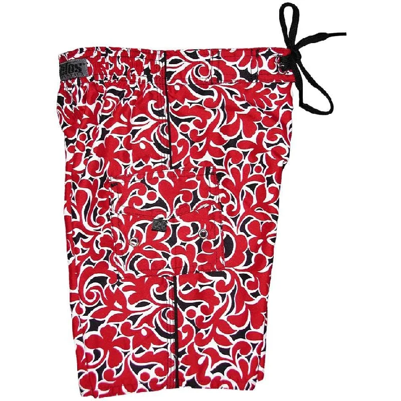 Elegant Tailoring "Bullwinkle" Toddler Board Short (Black + Red)