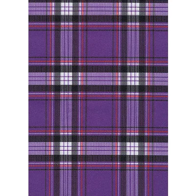 "Casual Friday" Plaid Board Shorts - Regular Rise / 5" Inseam (Purple)