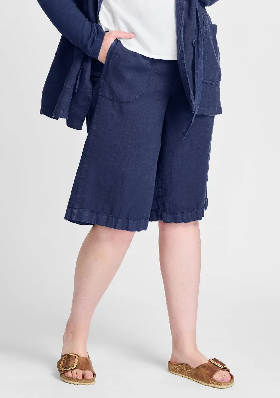 Personalized Clothing Clam Digger - Linen Capris - FINAL SALE