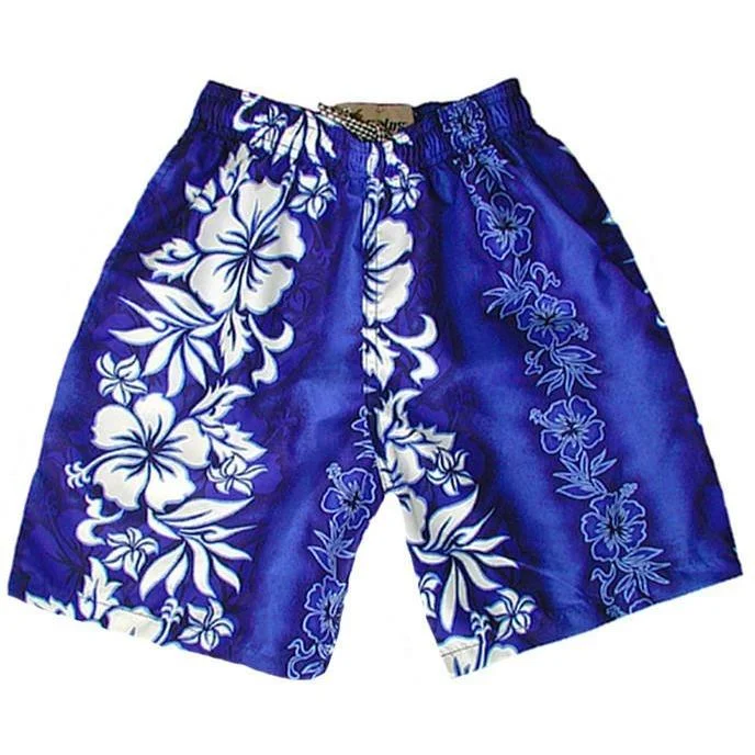 Lazy Style "Conga Line" Boys Swim Trunks with Mesh Liner - 7" Inseam / 18" Outseam (Blue, Charcoal, or Red) *SALE* Lazy Style "Conga Line" Boys Swim Trunks with Mesh Liner - 7" Inseam / 18" Outseam (Blue, Charcoal, or Red) *SALE*
