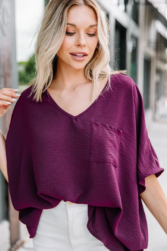 Sweet breath Couldn't Be Better Plum Purple Top