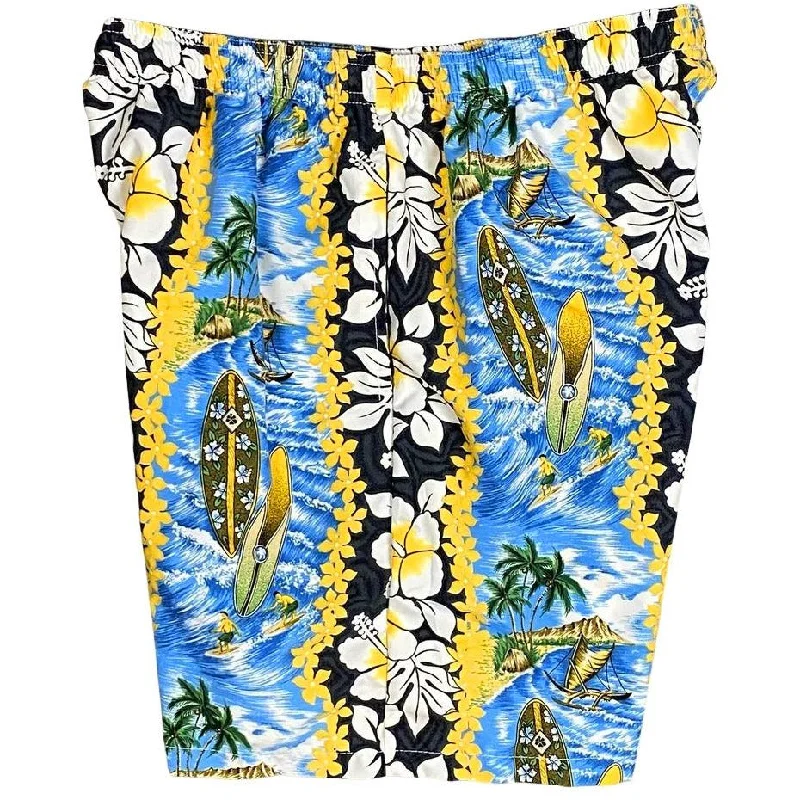 Affordable selection Elastic Waist Swim Trunks with Mesh Liner "Bonus Round" (Charcoal) CUSTOM Affordable selection Elastic Waist Swim Trunks with Mesh Liner "Bonus Round" (Charcoal) CUSTOM