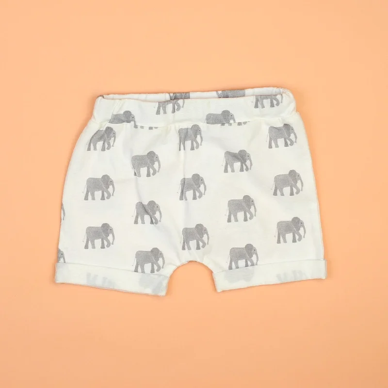 Personalized Outfit Elephant Rolled Hem Shorts