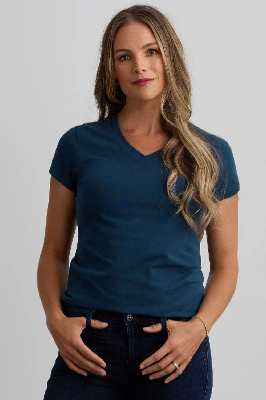 Fashion Elements Women's Organic V-Neck T-shirt