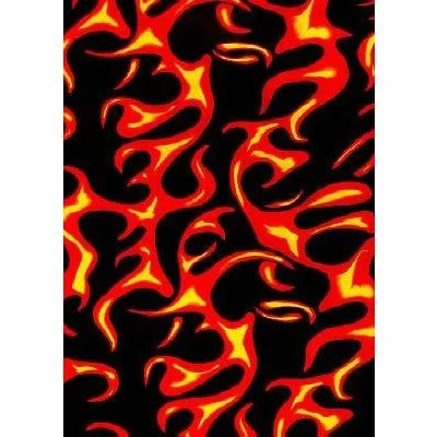 British Style Fixed (Non Elastic) Waist Board Shorts "Fireball"Print Mens CUSTOM