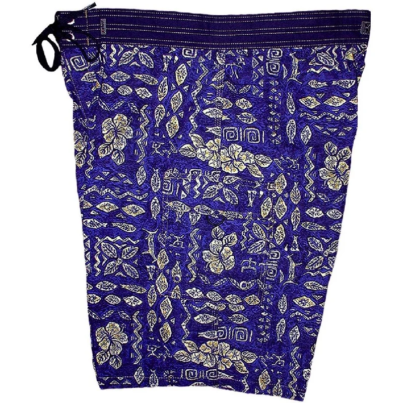 Energetic **Fixed (Non Elastic) Waist Board Shorts "Mans Best Friend" (Blue) Print Mens CUSTOM Energetic **Fixed (Non Elastic) Waist Board Shorts "Mans Best Friend" (Blue) Print Mens CUSTOM