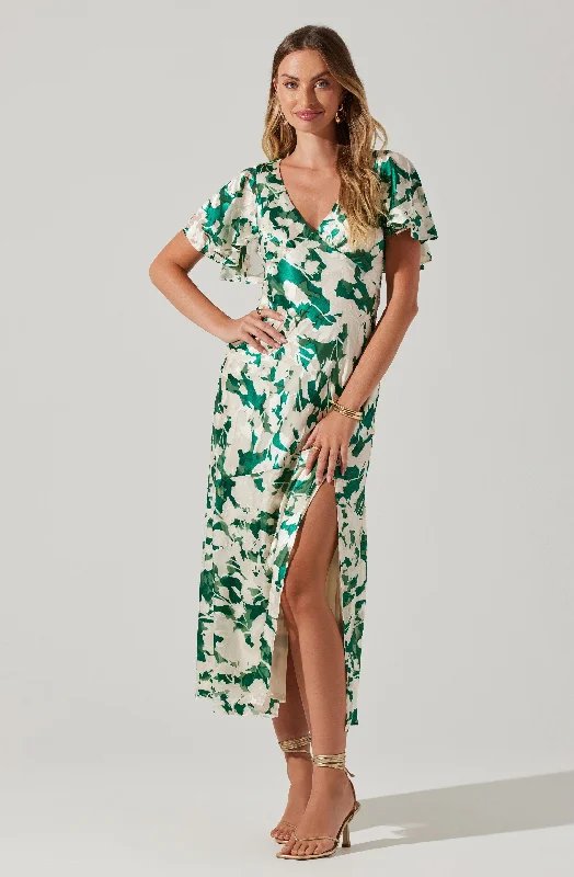 Celebrity Picks Florecita Floral Print Midi Dress