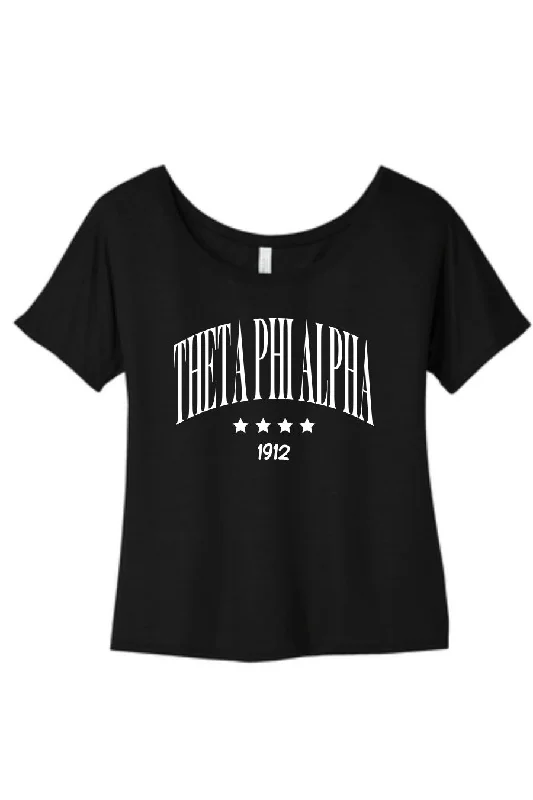 Youthful Street Fashion Four Star Flowy Tee
