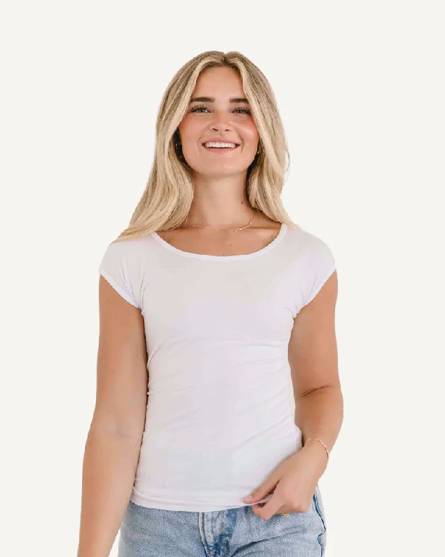 Light And Breathable Basic Cap Sleeve Full-Length