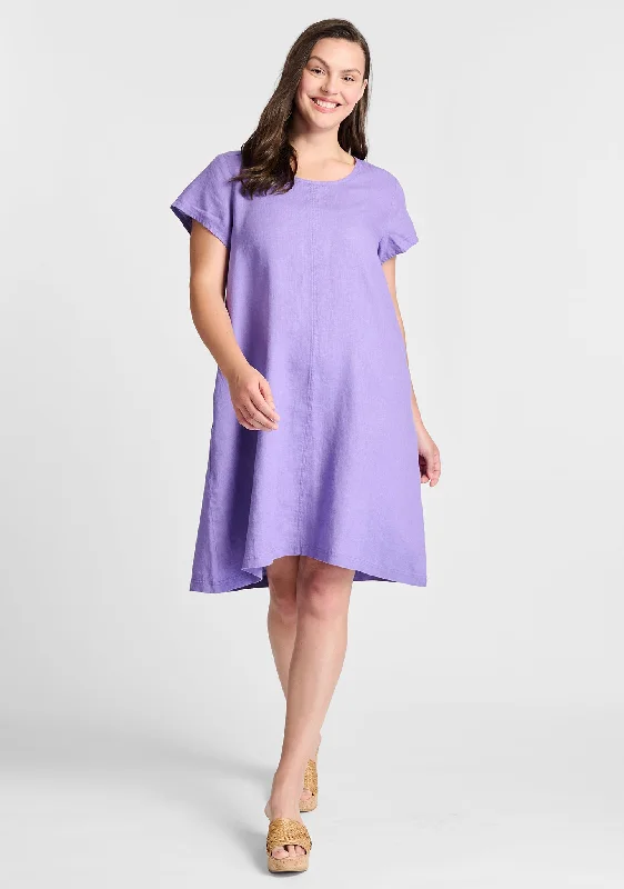 End Of The Year Garden Party Dress - Linen Shift Dress - FINAL SALE