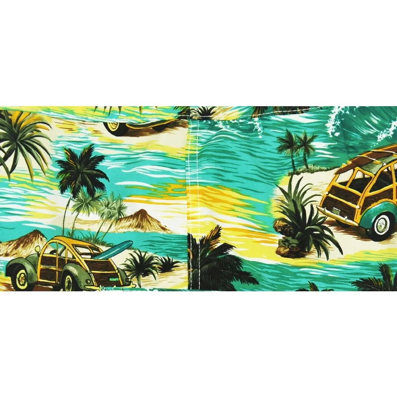 Sports suit style "Getaway Car" (Sea Teal) Elastic Waist Board Shorts. Regular Rise or High Waist. Women's CUSTOM Sports suit style "Getaway Car" (Sea Teal) Elastic Waist Board Shorts. Regular Rise or High Waist. Women's CUSTOM