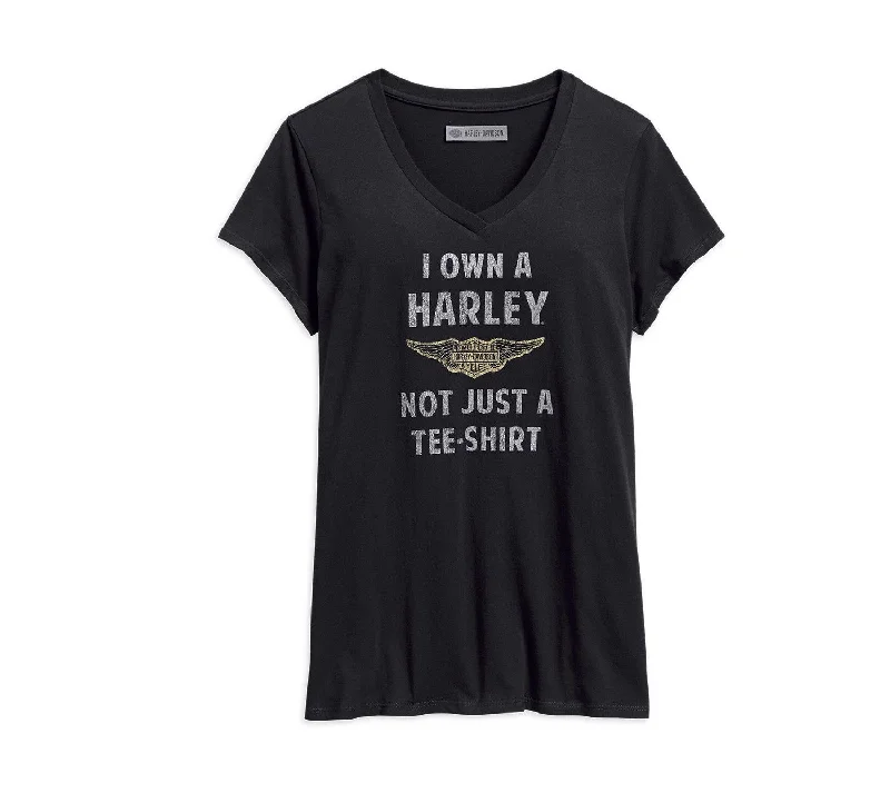 Classic Retro Harley-Davidson® Own a Harley Women's V-Neck Tee - 96243-18VW