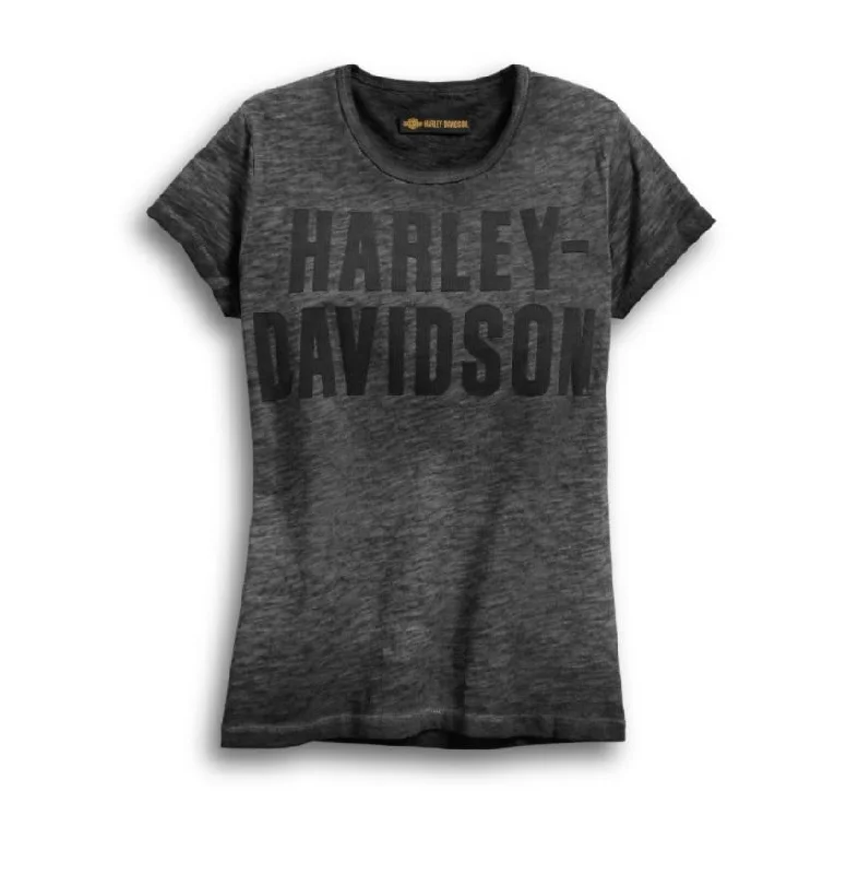 Trendy And Casual Harley-Davidson® Women's Jersey Applique Tee - 99050-18VW