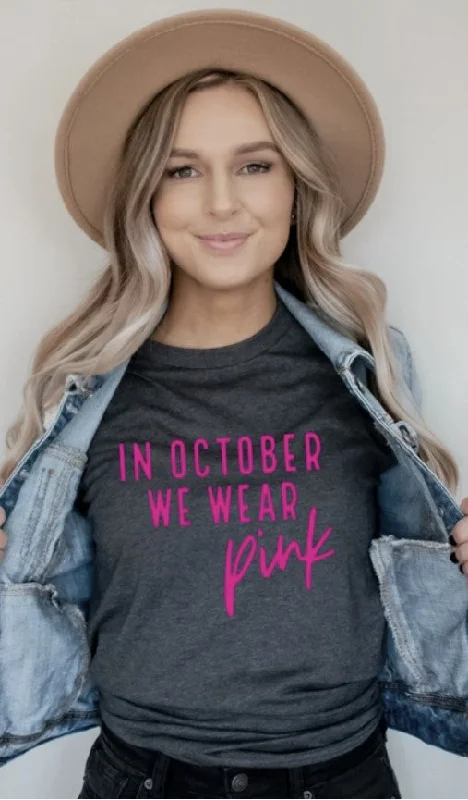 Goddess Style In October We Wear Pink Tee - $8009-8013