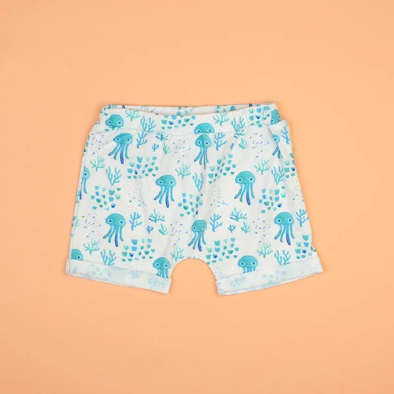Classic Color Jellyfish Rolled Hem Shorts