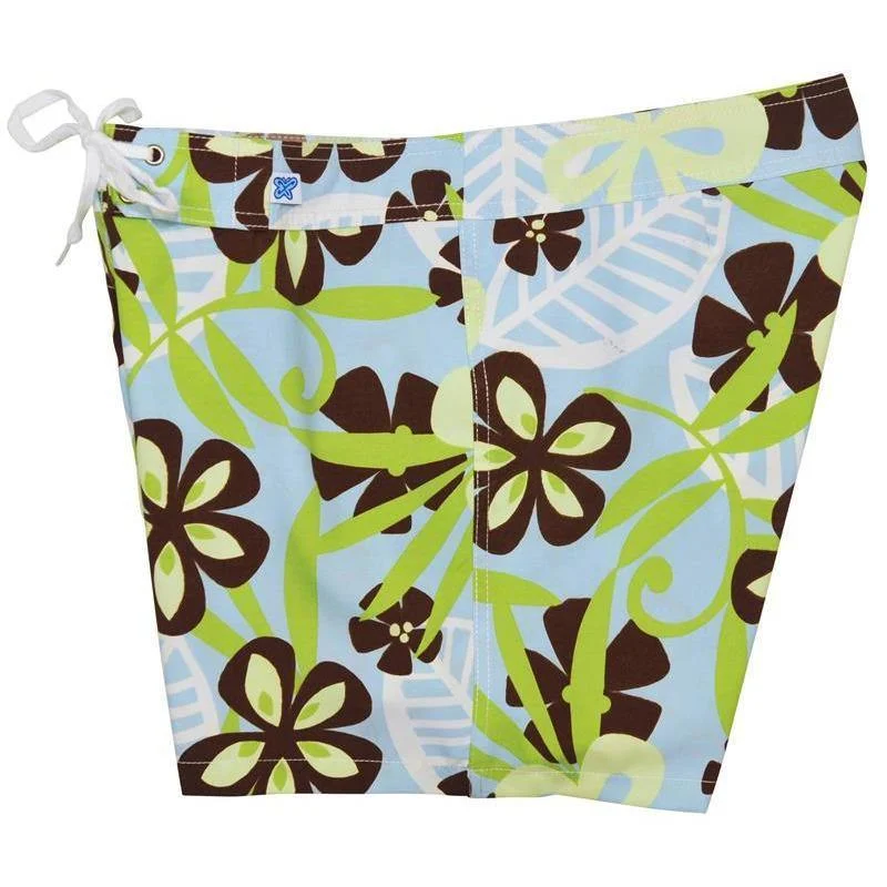 Feminine Charm "License to Chill" Girls Board Shorts - 5" Inseam