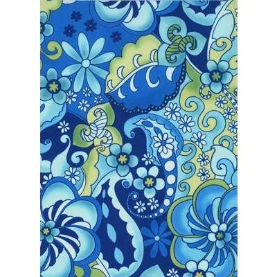 Urban Style "Lucy in the Sky" Board Shorts - Regular Rise / 5" Inseam (Blue)