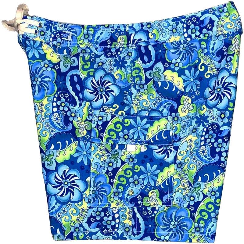 Outdoor Trend "Lucy in the Sky" Womens Board Shorts - Regular Rise / 7" Inseam (Blue)