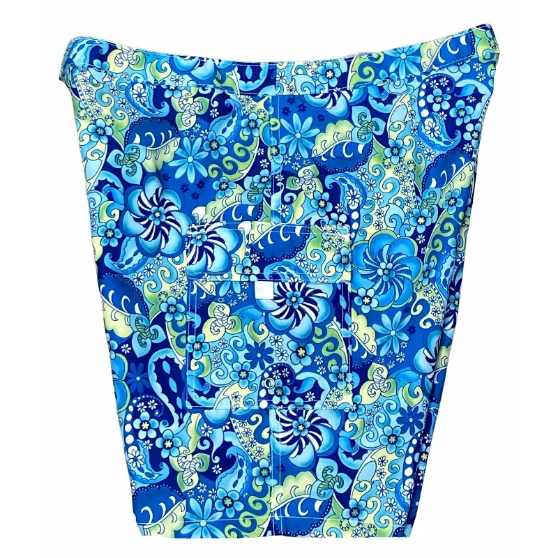 Versatile Items "Lucy in the Sky" (Blue) Womens Board/Swim Shorts - 11"