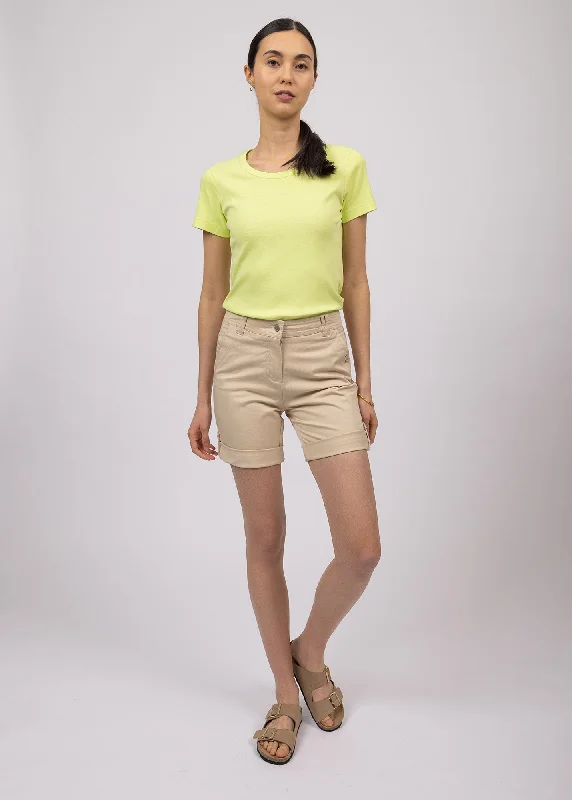 College Style Marie Bermuda shorts - in cotton gabardine (PLAGE)