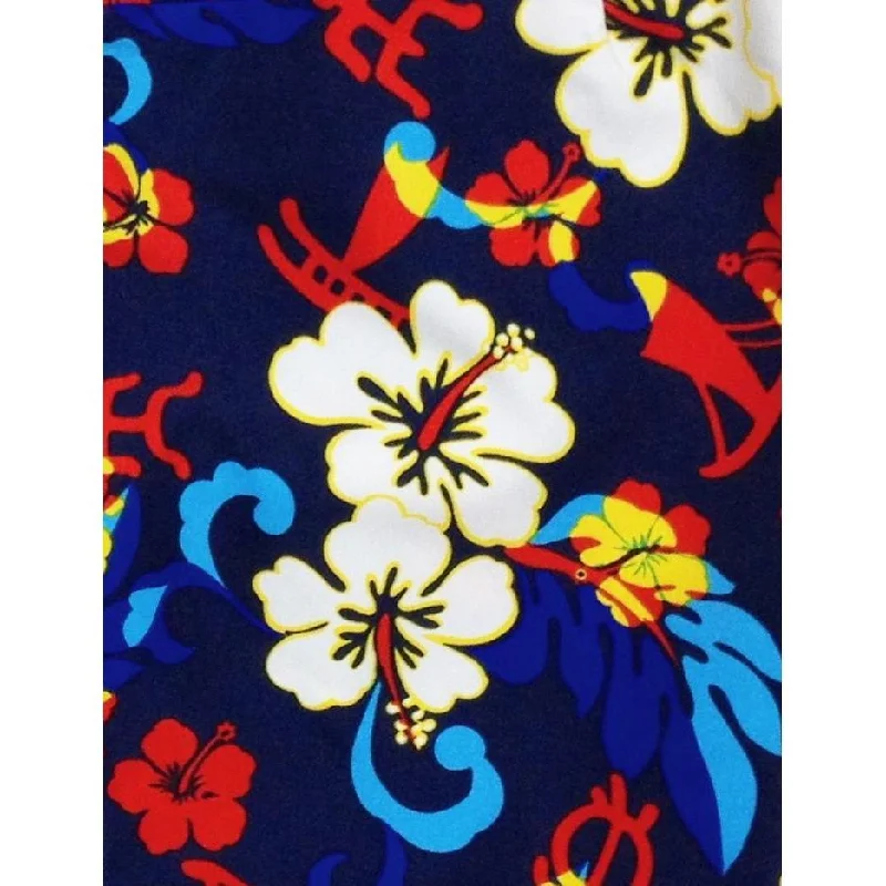 Sports Fitness Style "Memory Lane" Elastic Waist Board Shorts. Regular Rise or High Waist. Women's CUSTOM. (Navy) Sports Fitness Style "Memory Lane" Elastic Waist Board Shorts. Regular Rise or High Waist. Women's CUSTOM. (Navy)