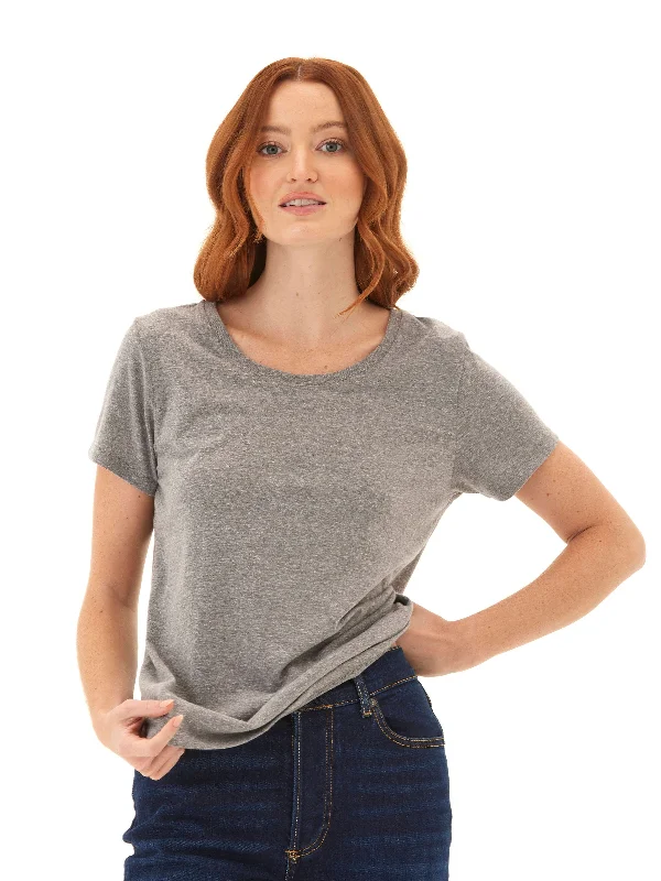 High-end Fashion Odette Triblend Crew Tee