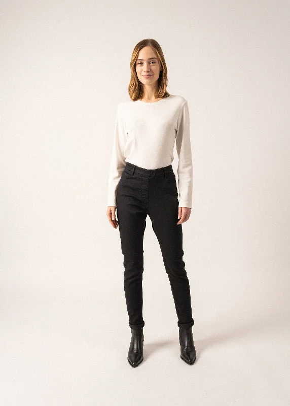 British Fashion Olivia Cotton Jegging - in denim (NOIR)