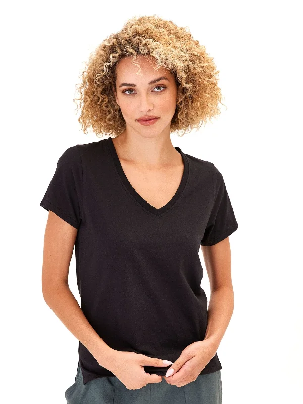 End Of The Year Pattie Classic Cotton V-Neck Tee